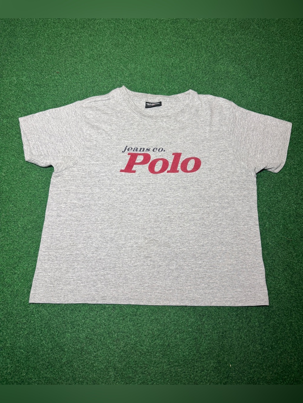 Polo Vintage Cropped T Shirt Medium 90s Womens Preppy Hip Hop Polo Jeans Co